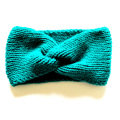 Hand Knit Headband Turbante Oído Calentador Headwear Twist Hair Band